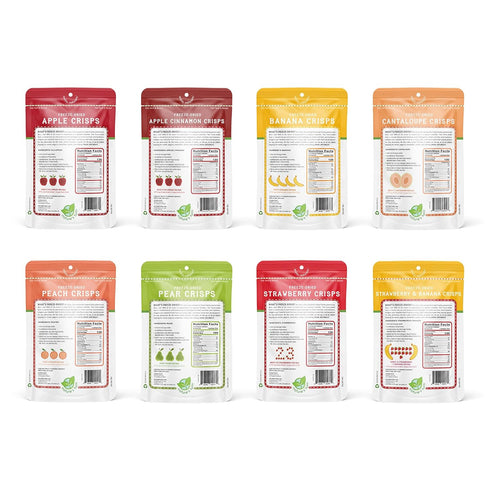 8 (1.2 oz Natures Turn Freeze-Dried Fruit Crisps Healthy, Gluten-Free,Crispy & Delicious, Plant-Based Snack, Ideal