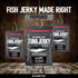 Omega-3s (3 pack, 2 oz) Kaimana Wild-Caught Ahi Tuna Jerky - Peppered | Rich in & High in Protein | All-Natural