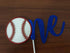 Red and Blue Baseball Cake Topper, One Rookie of The Year 1st Birthday Cake Topper for Baseball Theme Supplies