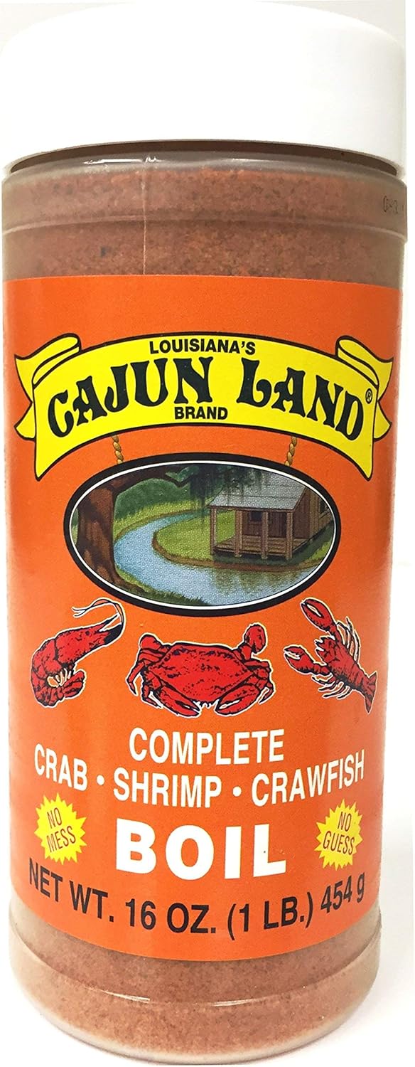 Cajun Land Complete Crab Shrimp Crawfish Boil 1 Pound - SET OF 3