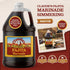 (Pack 4, 64oz) Claude's Authentic Fajita Marinade of - Real Hickory Smoke, Red Chili Fajitas Sauce for Steak, Chicken