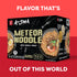 12 Packs, A-Sha Meteor Noodle with Danzai Sauce, Gourmet Asian Taiwanese Healthy Instant Ramen Noodles
