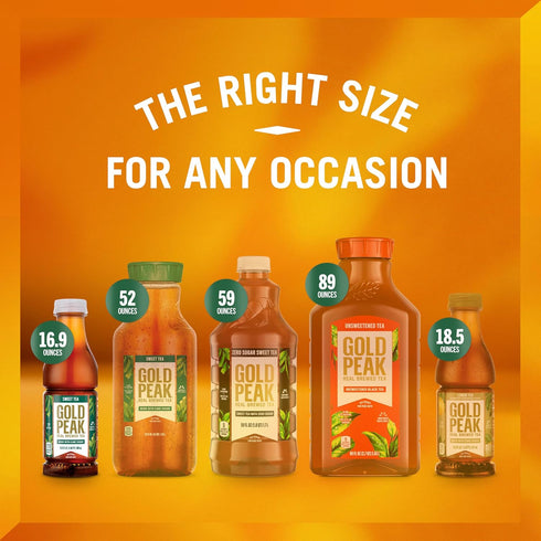 16.9 oz, 6 Pack Gold Peak Tea, Sweet Tea, fl