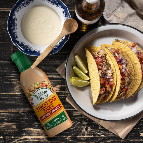 Walden Farms Street Taco Sauce, Creamy Chipotle 12 oz Bottle, Vegan, Paleo, Keto Friendly