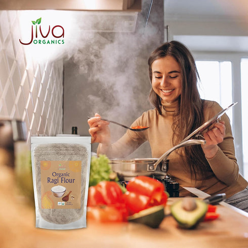 2 (32 Jiva Organic Ragi Flour Pound Bag ounce) - Finger Millet Flour