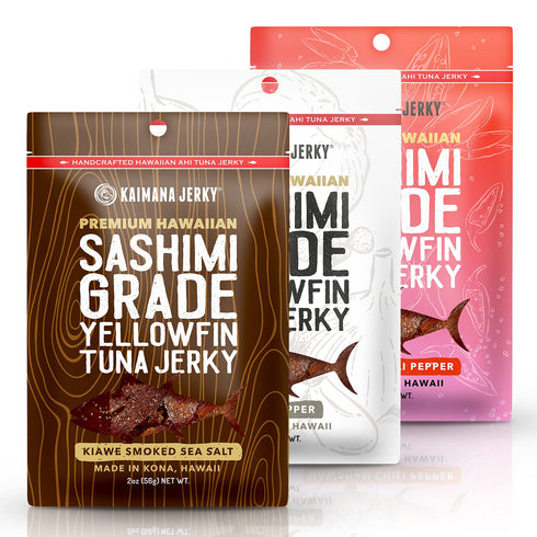 Sashimi Grade Tuna Jerky Parent (Variety Pack, 2 Ounce (Pack of 3))