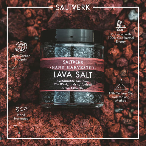 Saltverk Icelandic Sea Salt - Licorice + Lava Sea Salt Bundle