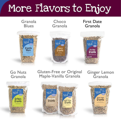 12 oz. (Pack 2) True North Granola Low Sugar Granola, First Date, Maple Pecan, Rich in Protein, Gluten Free, Vegan