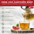 75 100% FreshDrinkUS, Premium Hawthorn Berry Tea - Tea Bags - Natural Herbal Infusion, Caffeine-Free, Rich Aroma