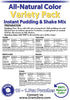 10-Pack GramZero Natural Color VARIETY Sugar Free Pudding Mix (Vanilla, Chocolate, Butterscotch, Banana, Lemon) Great
