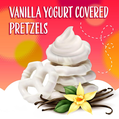 2-Pound Vanilla Yogurt Covered Pretzels | Bag | Salted Pretzels in Sweet Vanilla Yogurt