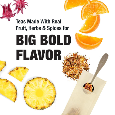 250 16oz 5.5oz Tiesta Tea - Maui Mango, Loose Leaf, Mango Pineapple Herbal Tea, Premium Non-Caffeinated Fruit Blend