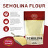 Spicy World 2 LB (Pack 6) 12 LBS Semolina Flour of - Bulk Semolina For Pasta - Fine, Durum Wheat Flour For Bread