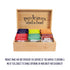 6-Slot Two Leaves and a Bud Organic Tea Sampler in Bamboo Presentation Box - Filled Gift Box with Tea Assortment