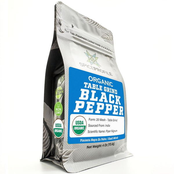 Spice Profile | USDA Certified Organic Black Pepper Ground | Raw and