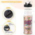 5oz Sujoygar Pink Saning Sugar Sprinkles, Edible Pink Sugar Crystals for Cocktails, Cake Sprinkles for Chocolate Ice