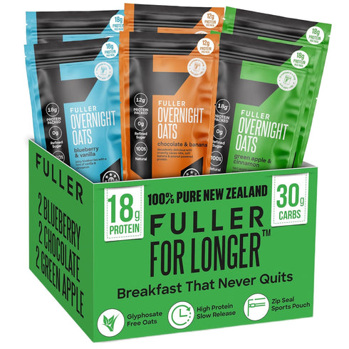 Delicious High Protein Overnight Oats - Nutritionist Designed FULLER For Longer With