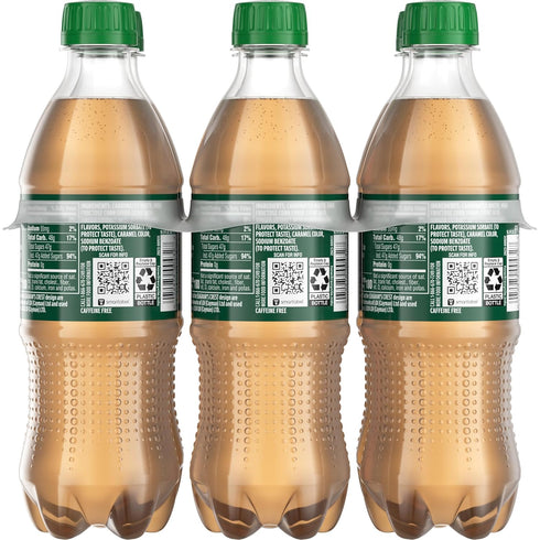 16.9 oz, 6 Pack Seagrams Ginger Soda Soft Drinks, fl