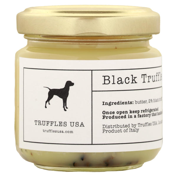 TRUFFLES USA Black Truffle Butter 2.82 oz Jar - Imported from Italy Unique Gourmet