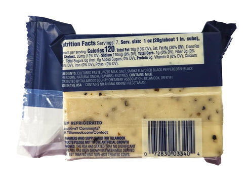 Generic 7 oz (Pack 4) Tillamook Smoked Black Pepper White Cheddar