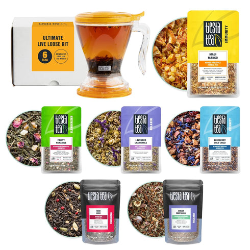 Tiesta Tea Ultimate Live Loose Leaf Kit, Tea Starter Kit with High