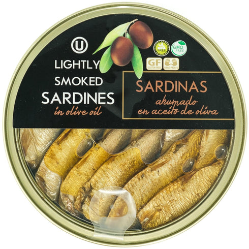 6 Pack 5.6 oz Packed Grilled Catch - Flavor Canned Sardines Variety Fish Sampler European Brisling Sardines in Olive