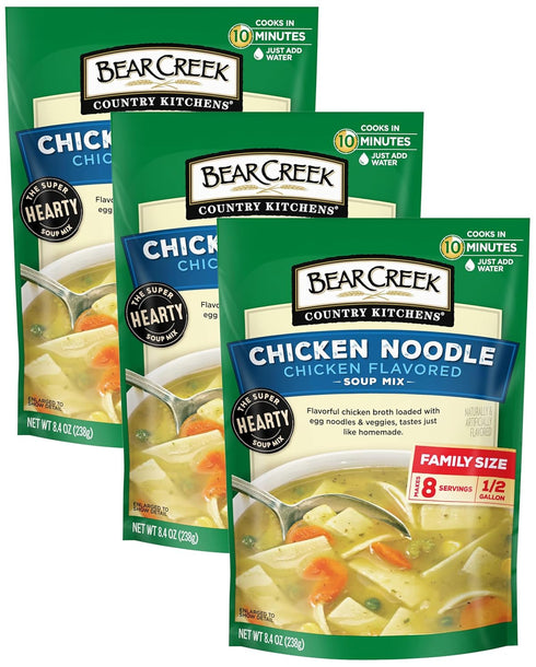 Bear Creek Soup Mix, Chicken Noodle, 8.4 Ounce (Pack of 3)