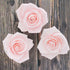 3 Inch 3 Count Global Sugar Art Peace Rose Sugar Cake Flowers, Pink Wired, by Chef Alan Tetreault