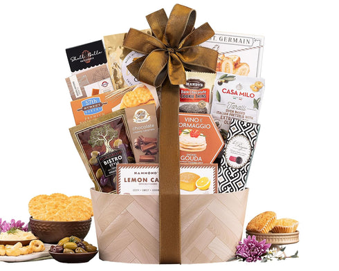 Wine Country Gift Baskets Sweet and Savory Gift Basket Gift for Women,