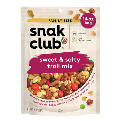 Snak Club Sweet and Salty Trail Mix with Peanuts, Butter Toffee Peanuts,