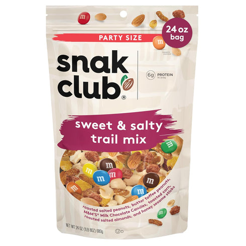 Snak Club Sweet and Salty Trail Mix with Peanuts, Butter Toffee Peanuts,