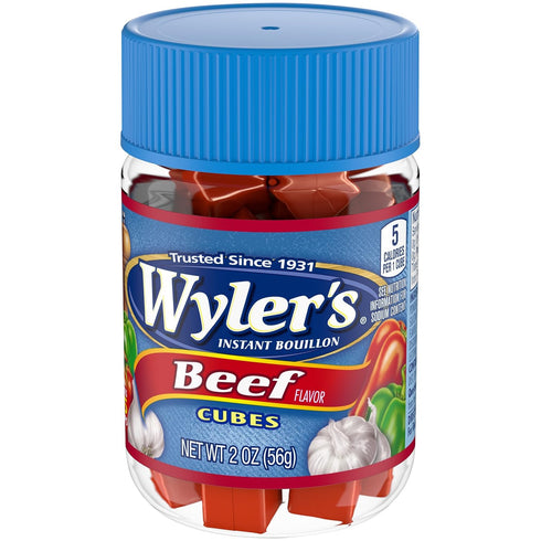 (2 oz Wyler's Beef Instant Bouillon Cubes Jar)
