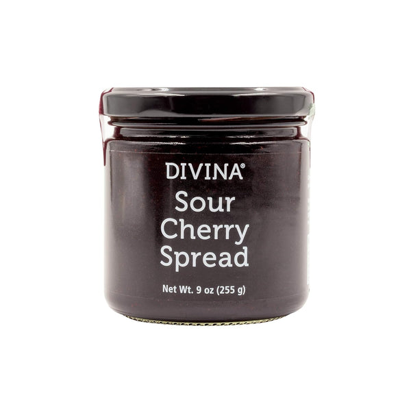 DIVINA Sour Cherry Spread Jam, 9 oz