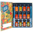 Set, Set 12 Thoughtfully Gourmet, Luchador Hot Sauce Book Gift Flavors Include Smoky Bourbon, Habanero, Garlic Del