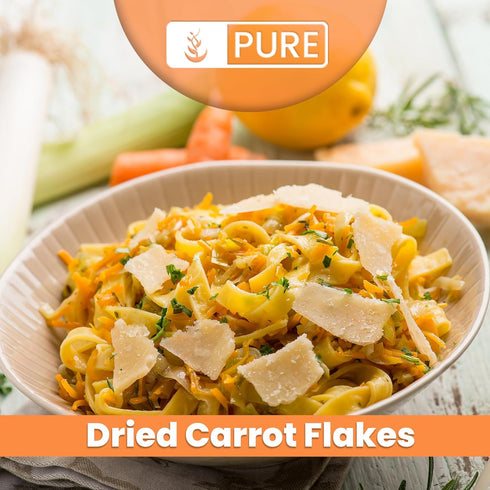 Pure Original Ingredients Dried Carrot Flakes, 1 lb, Soups & Stews, Diced & Ready To Use