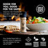 3.52 oz Oryx Smoked Desert Salt Grinder Refillable Sea-salt Alternative - Ceramic Mill for Coarse Kosher Mineral Smoked