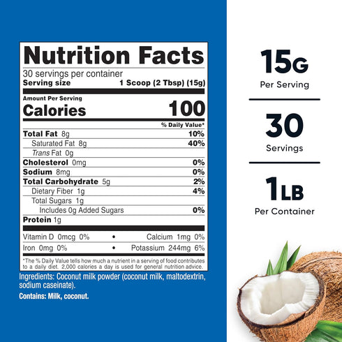 1LB Nutricost Coconut Milk Powder