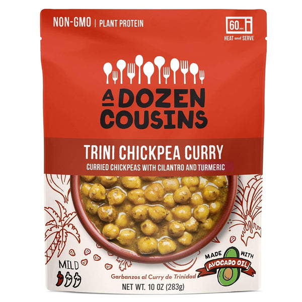 A Dozen Cousins Meals Ready to Eat, Vegan and Non-GMO Seasoned Beans