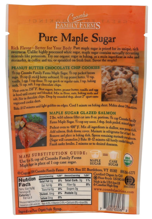Coombs Family Farms Organic Pure Maple Sugar, Original, 6 oz