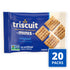 20 Packs Triscuit Minis Original Whole Grain Wheat Crackers, Vegan Crackers, Bulk Lunch Snacks, Snack