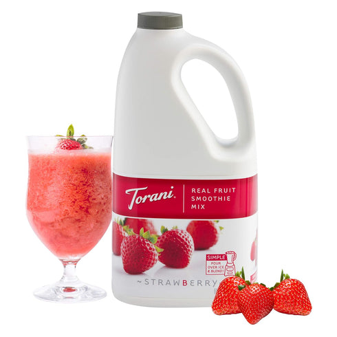 64 Torani Real Fruit Smoothie Mix, Strawberry, Ounce