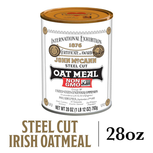 28 McCann's Irish Oatmeal, Traditional Steel Cut Oats, Ounce