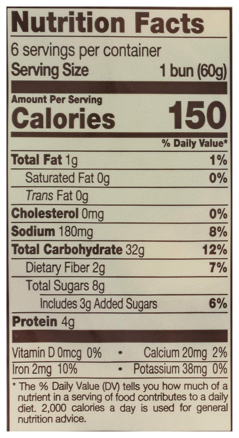 OZERY 12.7 OZ BAKERY Morning Rounds Apple Cinnamon Pita