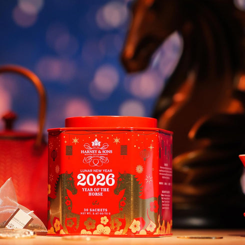 2026 30 Harney & Sons Lunar New Year Tea, Year of the Horse, Lunar New Year Gift, Black tea with toasted rice, coconut