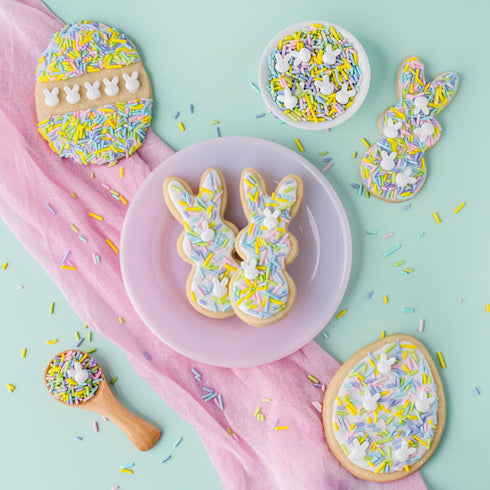 Sweets Indeed Sprinkles, Easter Sprinkles, 4 Pack Edible Mix, Perfect for Cake Decorations, Baking, Ice Cream, Cookies