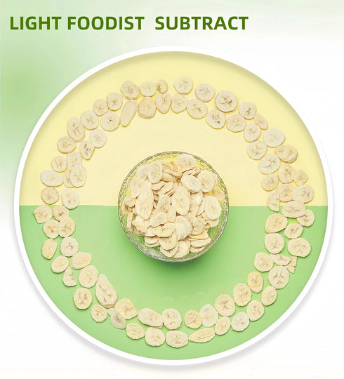 LWWTYKSPL 200g 7.05oz Natural Foods Freeze-Dried Banana Slices, Crispy Ripe Bananas for Energy, Great for Smoothies