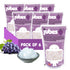 (12.7 oz, Pack 6) Jubes Grape Nata De Coco Jelly Cubes of - Grape Coconut Jelly Cubes for Sago - Coconut Gel in Syrup