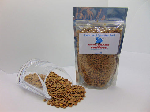 Green Lentil Seeds for Sprouting Microgreens,10 oz A Rich Source of Vitamins