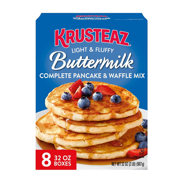 Krusteaz Light and Fluffy Buttermilk Complete Pancake Mix, Waffle and Pancake Mix,