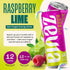 12 oz (12-Pack) Zevia Zero Sugar Energy Drink, Raspberry Lime, Cans Naturally Sweetened, Zero Calorie Sugar Free Energy